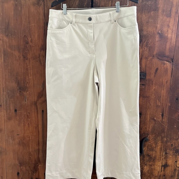 Lululemon City Sleek 5 Pocket High-Rise Wide-Leg Pant 33 White - Picture 3 of 15
